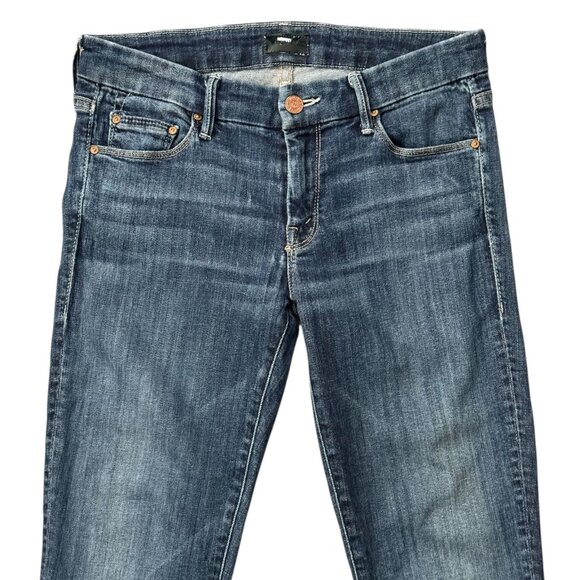 Mother The Looker Skinny Jeans 28 Mid Rise Stretch Denim Wash "Here Kitty Kitty" - Picture 3 of 12